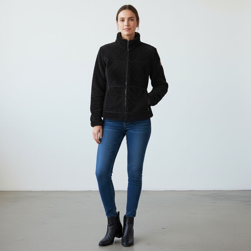 Free Country Women's Black Teddy Jacket